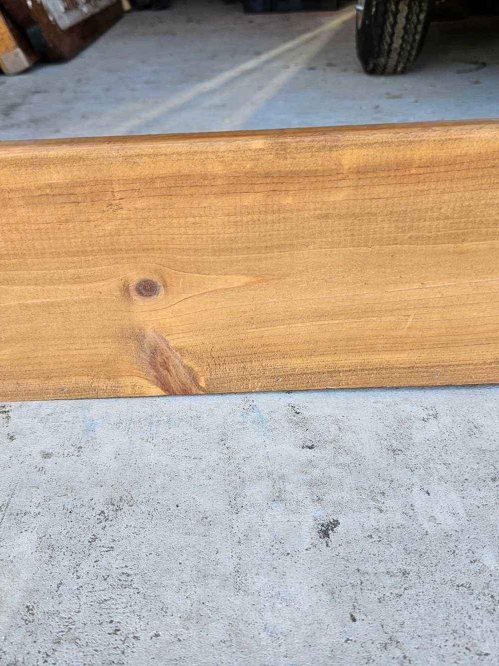 Vintage  Cottage Core Sunflower Heart Wood Wall Shelf - Natural Finish